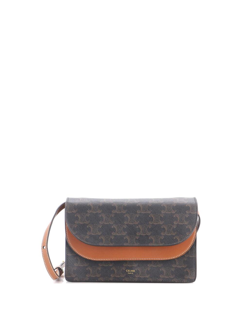Celine Wallet On Strap Triomphe Coated #349726C13B